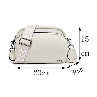 Foto 2 | Foto 2 | Bolso De Moda De Piel Blanda Y Correas Belug Blanco