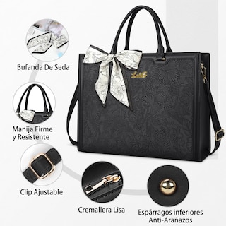 Foto 2 | Foto 2 | Bolsa Elegante Para Mujer Moderna Lab.g Negro