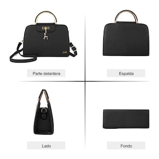 Foto 4 | Foto 4 | Bolsa Para Mujer Crossbody con Venadito Lab.G Negro
