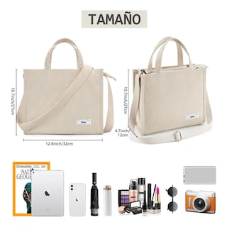 Foto 2 | Foto 2 | Bolso De Moda Belug Cercanías Para Mujer Bolso De Pana Casual Creamy White
