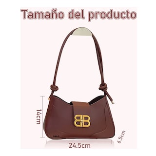 Foto 4 | Foto 4 | Bolsas Lab.g Elegantes Para Mujer Cruzado Marron Oscuro