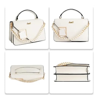 Foto 2 | Foto 2 | Bolsa De Hombro Elegante Crossbody De Dama, Cadena Lab.g Blanco