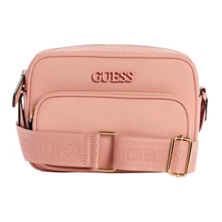 Foto 1 | Foto 1 | Bolsa Crossbody Guess Zinnia Top Zip Color Rosa De Piel Sintética Saffiano