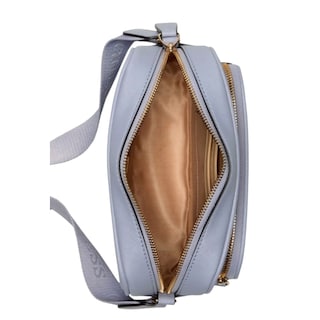 Foto 4 | Foto 4 | Bolsa Crossbody Guess Zinnia Top Zip Color Lila De Piel Sintética Saffiano