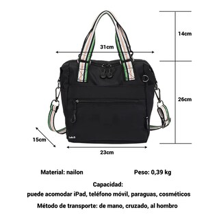 Foto 2 | Foto 2 | Bolso Lab.g Mujer Hombro Compras Negro