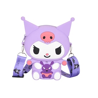 Foto 1 | Foto 1 | Bolsa Belug Kuromi Monedero Y 2llavero 3pz Morado