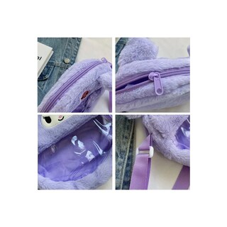 Foto 5 | Foto 5 | Bolso Belug Cruzado Transparente Kuromi Morado