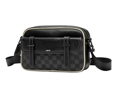 Foto 1 | Foto 1 | Bolso  Lab.g De Hombro A Cuadros Negro Caudros Linea Beige