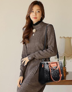Foto 4 | Foto 4 | Bolso De Mano Huoguo De Gran Capacidad De Piel Retro Para Mujer Color Marrón - Venta Internacional.