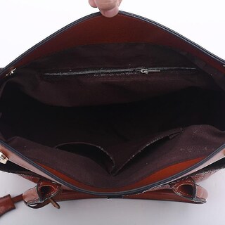 Foto 3 | Foto 3 | Bolso De Mano Huoguo Para Mujer Casual De Piel Sintética Marrón - Venta Internacional.