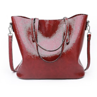 Foto 1 | Foto 1 | Bolso De Mano Huoguo Lady Shoulder Messenger De Piel Sintética Rojo Vino - Venta Internacional.