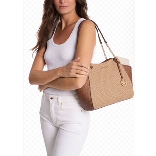 Foto 3 | Foto 3 | Bolsa Michael Kors Jet Set Grande Con Bloques De Colores Camelmulti - Venta Internacional.
