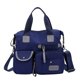 Foto 1 | Foto 1 | Bolsa para Mujer Impermeable Viaje Nylon Tote Crossbody Bandolera Viajera color Azul