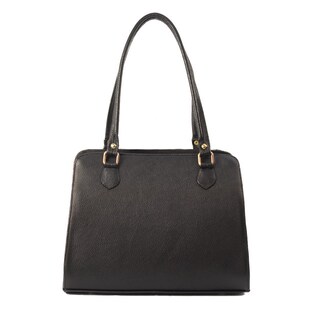 Foto 2 | Foto 2 | Bolso Tote A Ángelozano Modelo Salma Piel Charol Y Rebozo De Seda Color Negro
