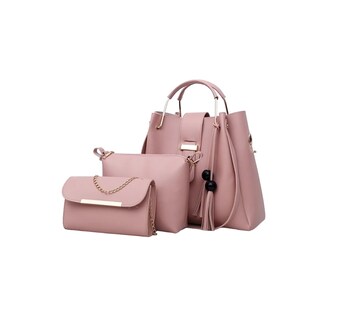 Foto 1 | Foto 1 | Bolsa Malubero color Rosa 3 Piezas para Mujer