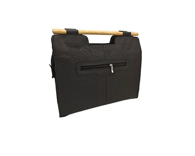 Foto 3 | Foto 3 | Bolsa En Piel Vacuno Cincelada Fana Teresita Negro