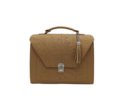 Foto 1 | Foto 1 | Bolsa En Piel Vacuno Cincelada Fana Mercedes Camel