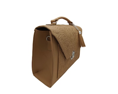 Foto 2 | Foto 2 | Bolsa En Piel Vacuno Cincelada Fana Mercedes Camel