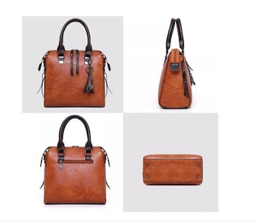 Foto 3 | Foto 3 | Set Bolsas Wünd -Cartera/ Crossbody/ Bandolera/ Tote- Grises 4 Piezas