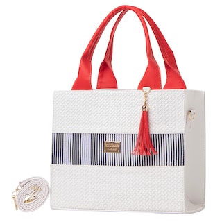 Foto 2 | Foto 2 | Bolsa Fana Malva Color Blanco / Rojo Refinada