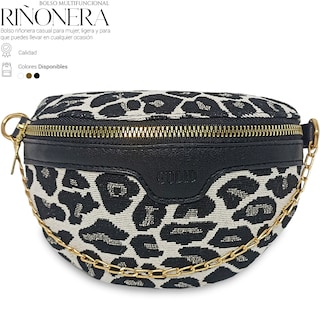 Foto 2 | Foto 2 | Bolso Bandolera Shendy Vendy Leopardo con Cadena de Metal para Mujer