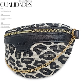 Foto 3 | Foto 3 | Bolso Bandolera Shendy Vendy Leopardo con Cadena de Metal para Mujer