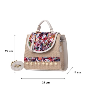 Foto 3 | Foto 3 | Bolsa Yute Para Mujer Fana Roma Color Blanco Especial