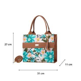Foto 3 | Foto 3 | Bolsa Yute Para Mujer Fana Suri Color Aqua Elegante