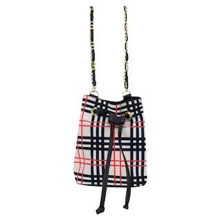 Foto 1 | Foto 1 | Bolso Para Dama Negro Escoces Rojo Textil/sintetico Rubi Nueva Imagen
