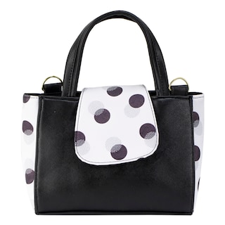Foto 1 | Foto 1 | Bolso Para Dama Negro Lunares Sintetico Genoveva Nueva Imagen