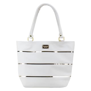 Foto 1 | Foto 1 | Bolso Para Dama Blanco Dapra Oro Sintetico Valeria Nueva Imagen
