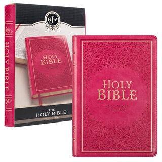 Foto 1 | Foto 1 | Bible Christian Art Gifts Kjv Santa Biblia, Tamaño Estándar, Rosa - Venta Internacional.