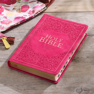 Foto 6 | Foto 6 | Bible Christian Art Gifts Kjv Santa Biblia, Tamaño Estándar, Rosa - Venta Internacional.