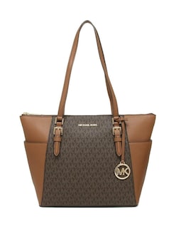 Foto 1 | Foto 1 | Bolsa Michael Kors Charlotte Large Logo Top-zip Tote Bag 35t0gcft3b Café