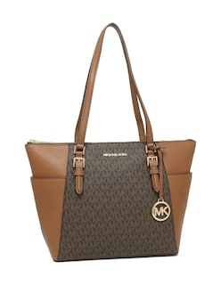 Foto 2 | Foto 2 | Bolsa Michael Kors Charlotte Large Logo Top-zip Tote Bag 35t0gcft3b Café