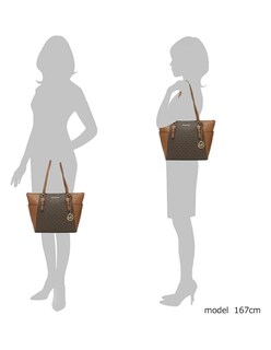 Foto 7 | Foto 7 | Bolsa Michael Kors Charlotte Large Logo Top-zip Tote Bag 35t0gcft3b Café