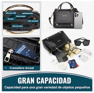 Foto 2 | Foto 2 | Bolsa Bandolera Wünd Mujer Moda Cartera Crossbody Tote Hombro