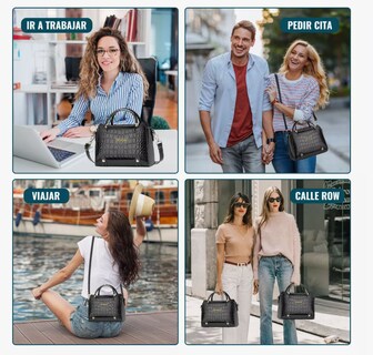 Foto 5 | Foto 5 | Bolsa Bandolera Wünd Mujer Moda Cartera Crossbody Tote Hombro