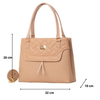 Foto 2 | Foto 2 | Bolso De Mujer Fana Amelia Color Maquillaje Con Asas M3741 !!!
