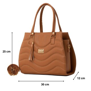 Foto 2 | Foto 2 | Bolsa Para Mujer Fana Alissa Color Camel Reforzada M3766 !!!