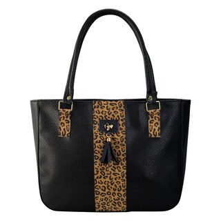 Foto 1 | Foto 1 | Bolso Para Dama Negro Leopardo Felino Sintetico Carmela Nueva Imagen