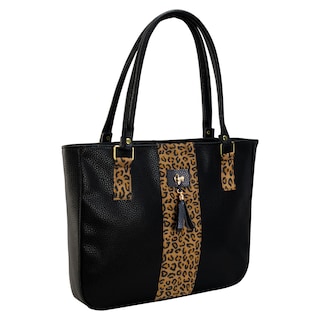 Foto 2 | Foto 2 | Bolso Para Dama Negro Leopardo Felino Sintetico Carmela Nueva Imagen