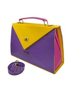 Foto 3 | Foto 3 | Bolso Crossbody Siena Luminosa Bicolor Hereje Para Dama