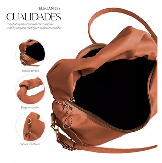 Foto 2 | Foto 2 | Bolso De Mano Belug Tipo Piel Para Mujer Marron