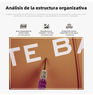Foto 5 | Foto 5 | Thetotebag Bolsos Para Mujer Pu Capacidad Cercanías Color Marron