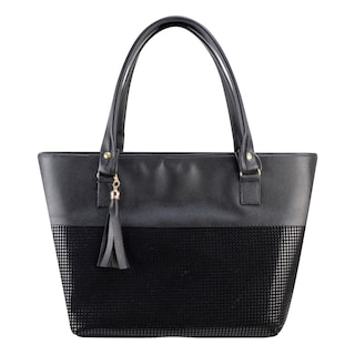 Foto 1 | Foto 1 | Bolso Para Dama Negro Cuadri Sintetico Elba Nueva Imagen