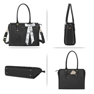 Foto 4 | Foto 4 | Bolsa Mosiso Para Ordenador Portátil, Piel Sintética, 17-17,3 Pulgadas, Para Mujer, Color Negro - Venta Internacional.