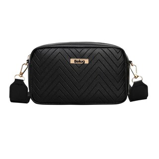 Foto 1 | Foto 1 | Bolso De Hombro Casual Con Diseño De Ondas Para Mujer Belug, Negro