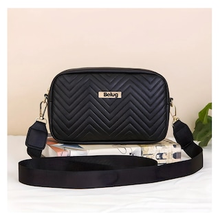 Foto 2 | Foto 2 | Bolso De Hombro Casual Con Diseño De Ondas Para Mujer Belug, Negro