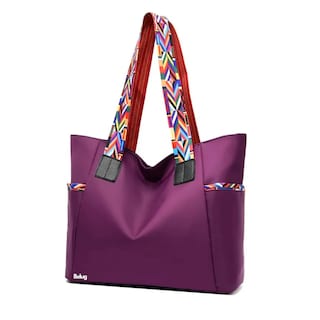 Foto 1 | Foto 1 | Bolso Mano Tote Gran Capacidad Ligero Belug, Violeta